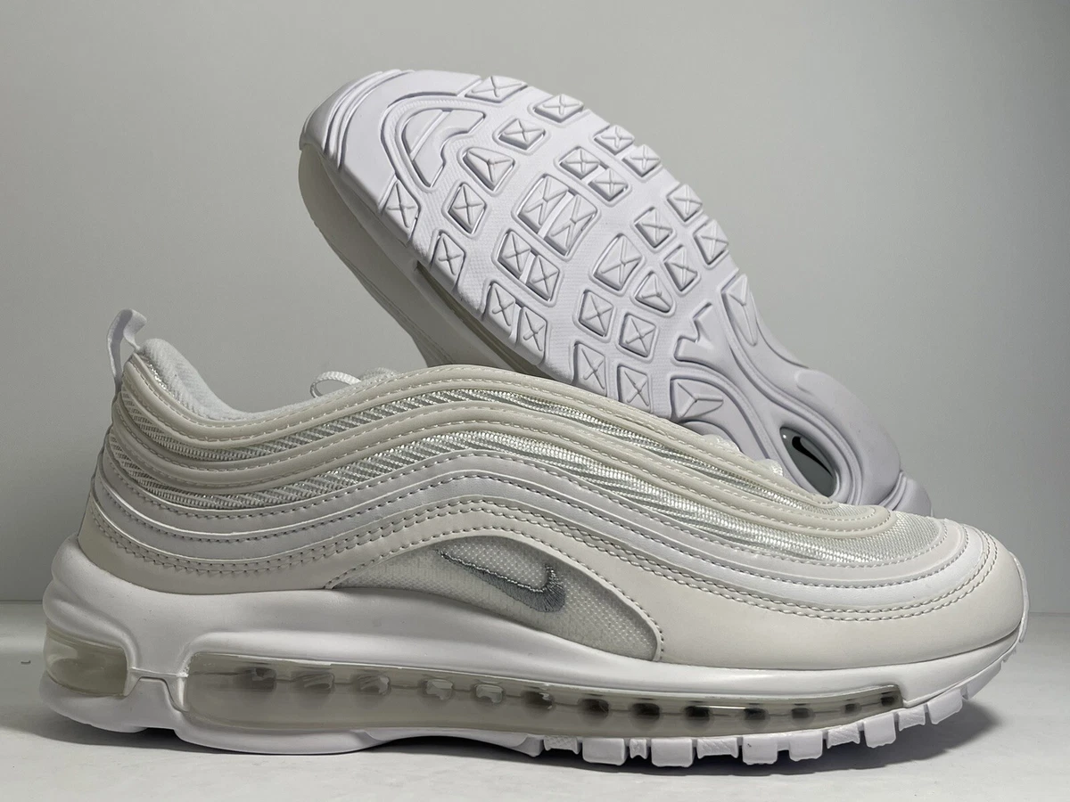 New Nike Air Max 97 Triple White Sneakers Shoes 921826 101 Men s