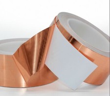 Copper Foil Tape Single Conductive Adhesive 20M Select Width 3mm - 200mm