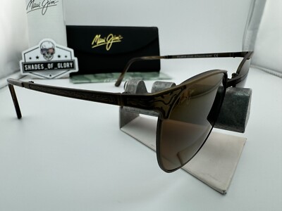 MAUI JIM STILLWATER MJ 706-16C GOLD HCL BRONZE POLARIZED FOLDING