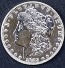 1888 Morgan Silver Dollar $1 Philadelphia AU Details Polished Cleaned Coin
