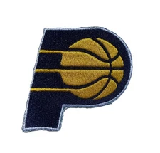 Indiana Pacers NBA UNK Patch Vintage 00s Y2K Team Logo 3 5/8 in. x 3 1/8 in.