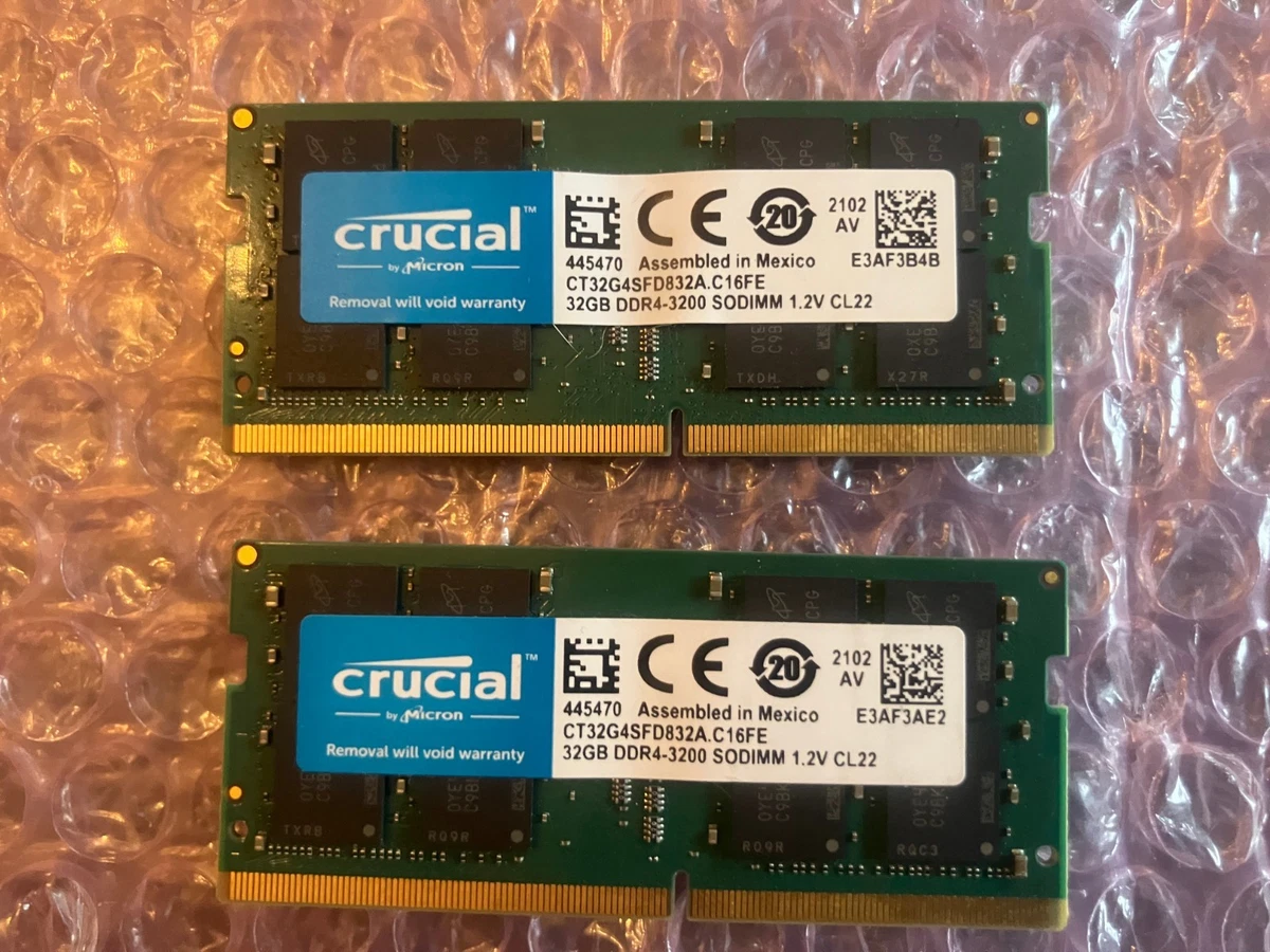 PC4-25600 (DDR4-3200) Bus Speed Computer RAM 32 GB Capacity per