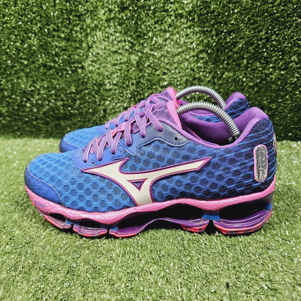 Mizuno Wave Prophecy 4 Blue Pink Athletic Running Sneakers Womens Size 7 - Image 4 of 4
