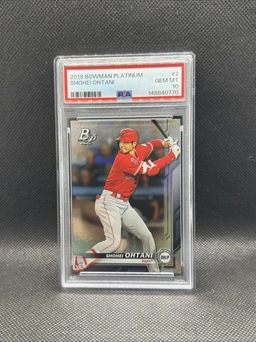 2019 Bowman Platinum - Shohei Ohtani #2 Batting PSA 10
