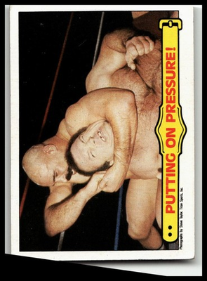 #ad 1985 Topps WWF Pro Wrestling Stars #32 Putting On Pressure Iron Shiek $1.95