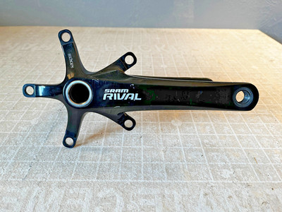 SRAM Rival Double Crankset 175mm, 130 BCD, with GXP Bottom Bracket, BSA threaded