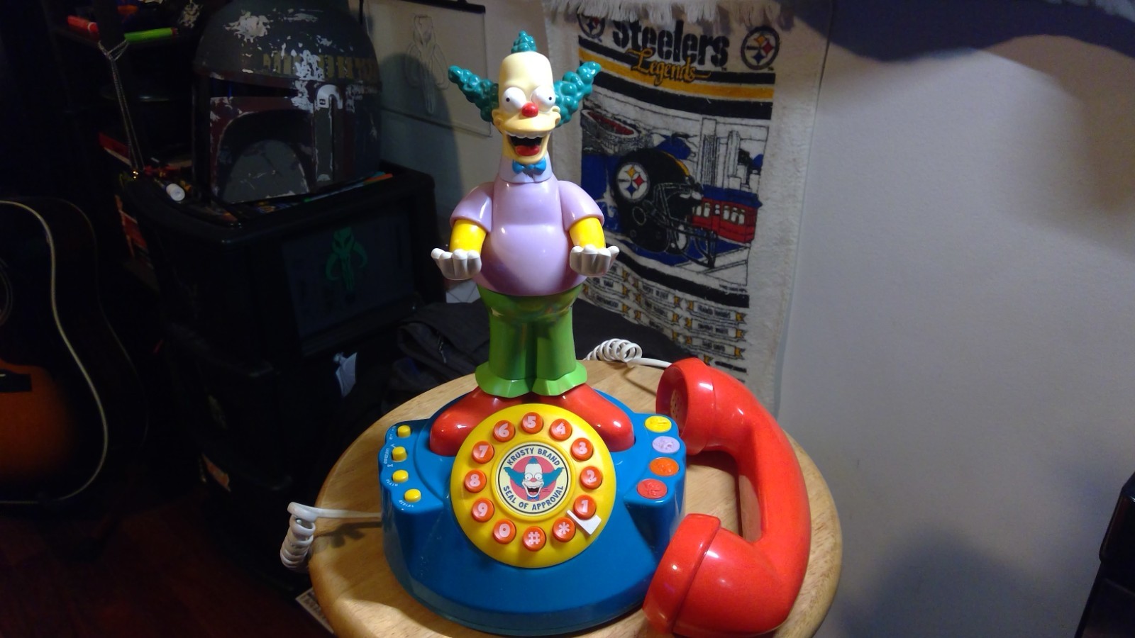 the Simpsons Krusty phone, landline, multiple function actual real phone.