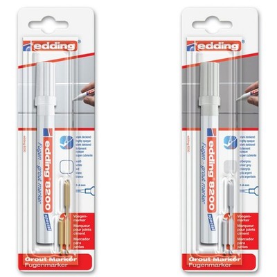 EDDING Fugenmarker 8200 2-4mm weiß silbergrau [Farbe wählbar]