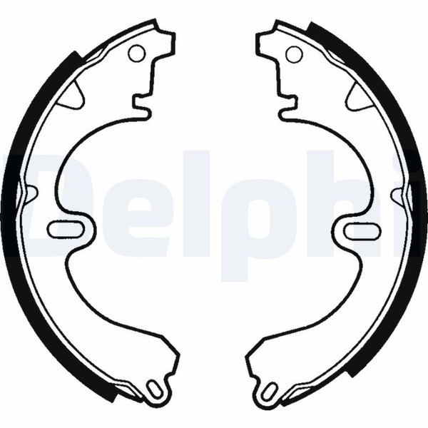 Delphi Bremsbackensatz LS1356 FüR FX Corolla Toyota Liftback Compact Station E8B-image