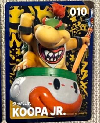 The Super Mario Galaxy KOOPA  JR. card new movie Bonus item Japan