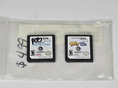 Nintendo DS Game Lot Imagine Master Chef + Petz Catz Clan Bundle Tested 
