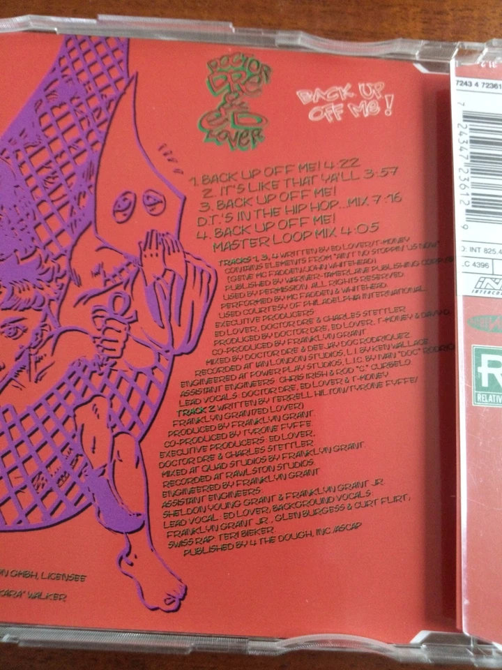 Doctor Dre & Ed Lover – Back Up Off Me! - Maxi CD (1994) - Bild 2 von 2