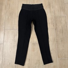 Zara Elastic Waist Pull On Leggings Black Womens Medium
