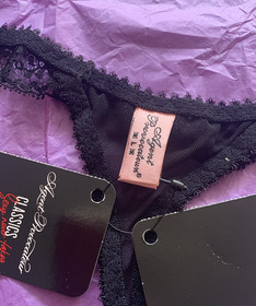 Agent Provocateur Fifi Thong Size LARGE AP4 - APPROX UK 10-12 BNWT