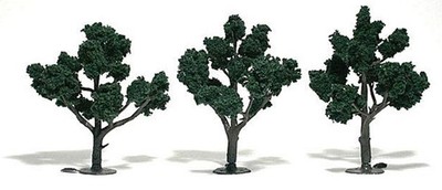 Woodland Scenics WTR1511 TR1511 dunkelgrüne Bäume 4 - 5 Zoll (3er Pack)