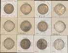 US Silver Half Dollar Collection: Seated, Barber, Walking Liberty Mixed Dates