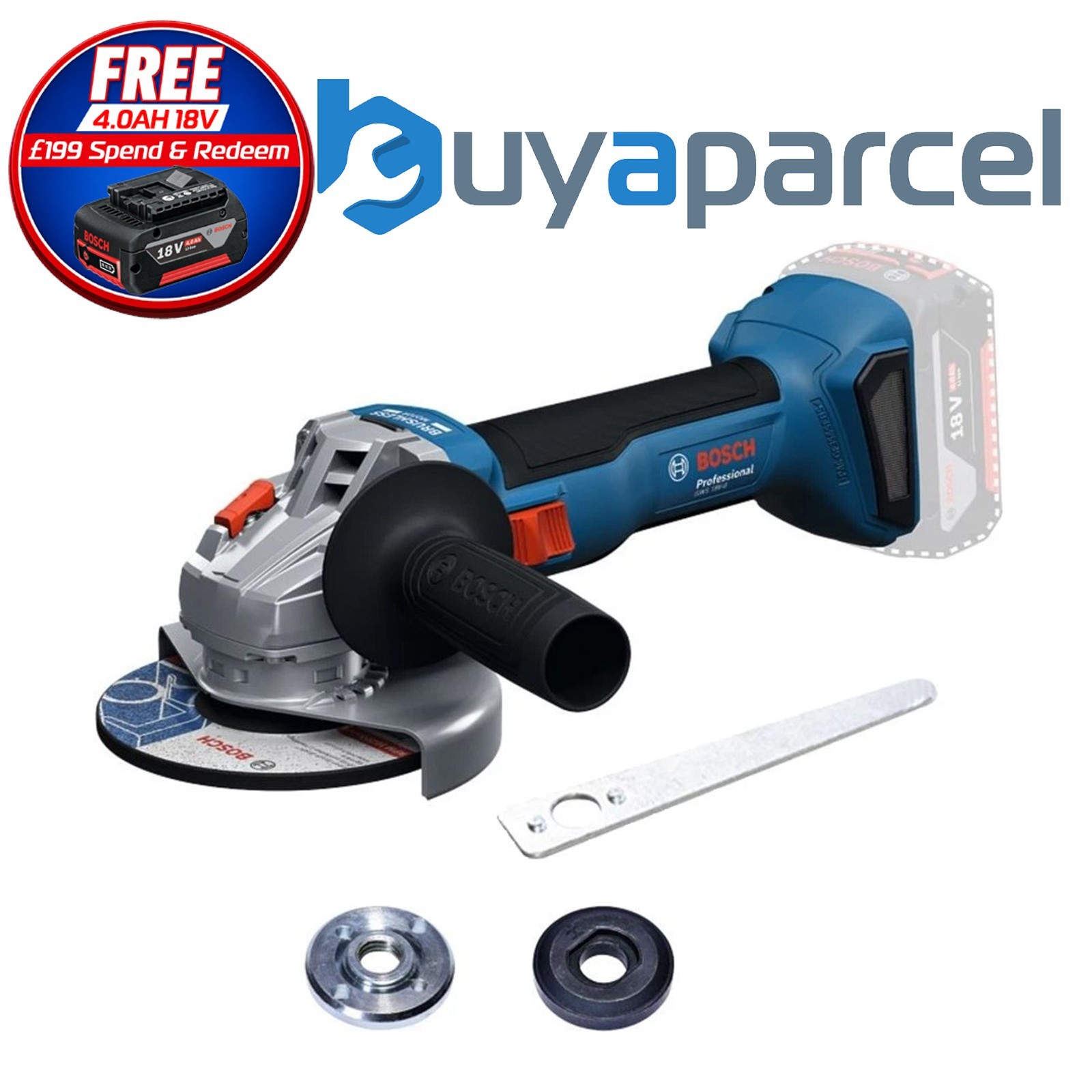 Bosch Professional GWS 18V-8 125 18v 125mm Brushless Angle Grinder Bare GWS18V8