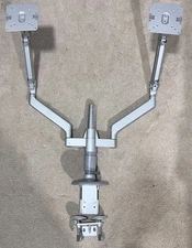 Humanscale M/Flex Dual Monitor Stand Arm Clamp Mount M8 2 VESA Plates