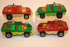 Four (4) Vintage 1975 Matchbox Lesney Superfast Planet Scout Trucks #59