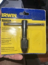 NEW IRWIN 12002 SIZE 1/4-1/2" T HANDLE CUTTING TAP WRENCH HOLDER TOOL 5430905
