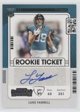 2021 Panini Contenders Rookie Ticket Luke Farrell #213 5cb