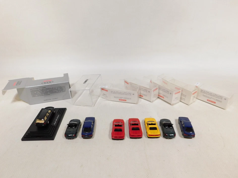 8X WIKING H0 1:87 Modello Audi 80 TT A6 Avant Ferrari 348 TS Mint #DX423-0,5 - Immagine 4 di 4