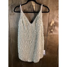 ASOS Structured Mini Dress With 3D BeadingCream Color Size 12