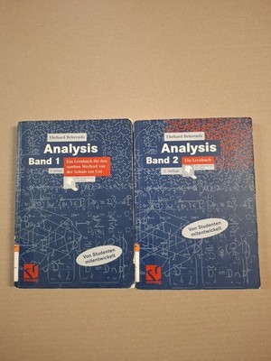 Analysis Band 1 & 2 von Ehrhard Behrends, perfekt für MINT-Studenten!