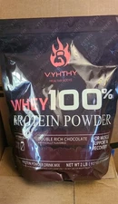  Yyhthy Whey Protein 100% Muscle Support & Recovery - Double Rich Chocolate 2lbs
