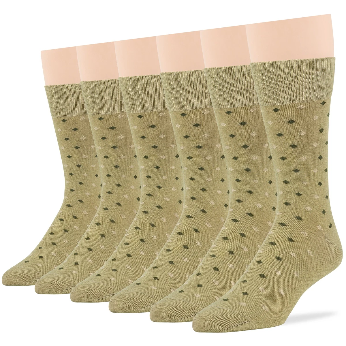 beading a wedding dress Men's Mercerised Cotton Plain Business Dress Socks Beige