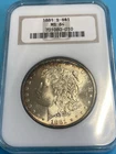 1881 S US Morgan Silver $1 NGC MS64 Old Holder