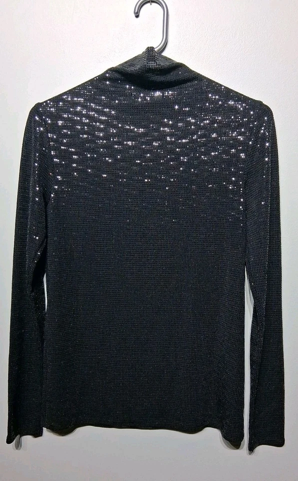 Top tejido para mujer Maje Lilexis brillo cuello falso talla FR 2 US M NUEVO CON ETIQUETAS Foto 2 de 4