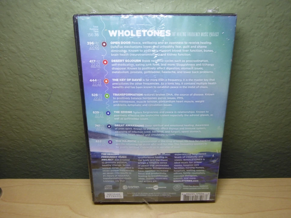 Wholetones The Healing Frequency Music Project Michael S. Tyrrell 7 CD Set New - Image 2 of 4
