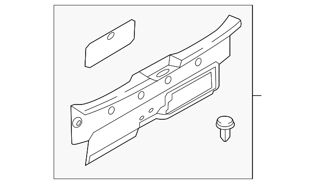 Genuine Nissan Rear Sill Plate 84990-3WS0E