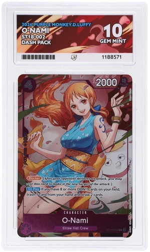 One Piece 2026 - Dash Pack - O Nami #ST18 002 - ACE 10 [Perfect Subgrades]