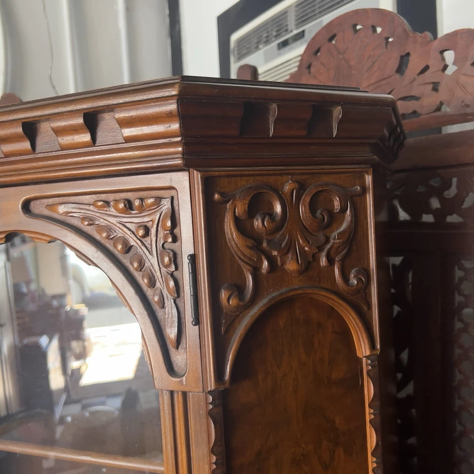 Антикварный французский резной деревянный клатч 19 века - Изображение 3 из 4