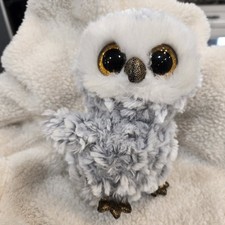 Ty Beanie Boos 6" OWLETTE the Grey Owl Plush Stuffed Animal