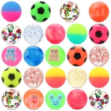 JYXT 24pcs Bouncy Balls for Kids Treasure Box Toys for Classroom Party Favors