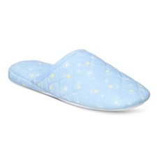 Charter Club Women's Quilted Paisley Floral Clog Slippers Blue Size S MSRP 35 