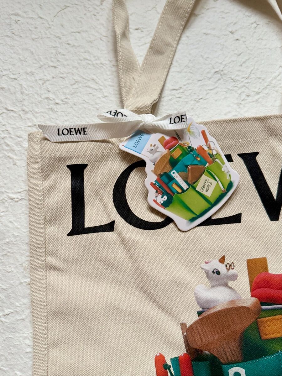 Loewe Crafted World Exhibition Canvas Tote Bag | Authentic Loewe Crafted World Exhibition Canvas Tote Bag | Authentic