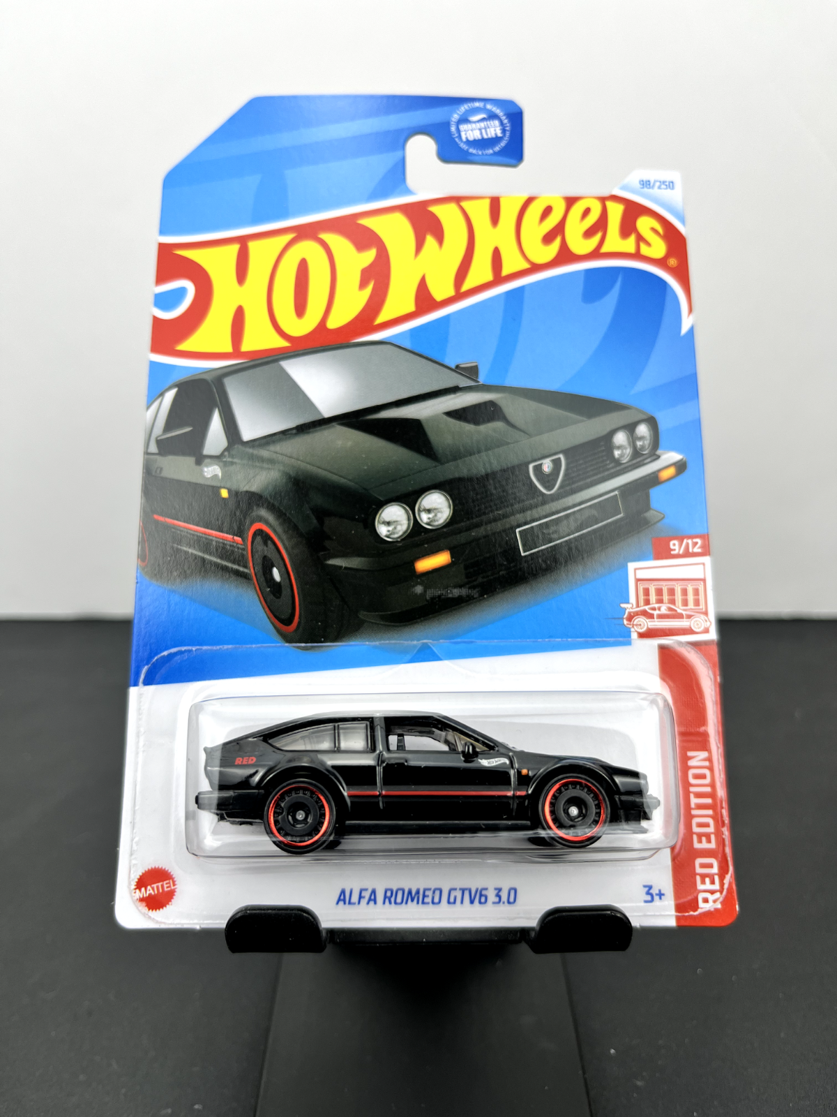 2024 Hot Wheels Target Red Edition Alfa Romeo GTV6 3.0 Black Exclusive