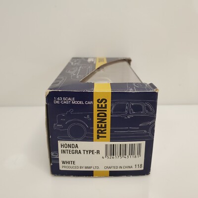 Rare Ebbro Trendies Honda Integra Type R 1:43 Championship DC-2