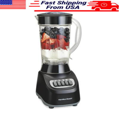 48oz Smoothie Blender 12-Function Wave-Action Black Ice Sabre Jar 650W Power New