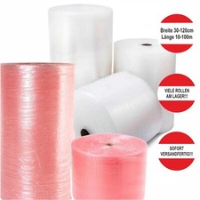 Luftpolsterfolie Polsterfolie Verpackungsmaterial 30 40 50 60 75 100 120cm Rolle
