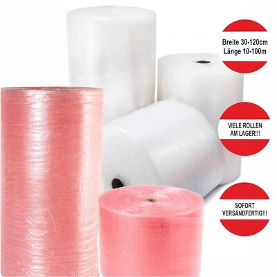 MARKENWARE-BILLIG 24/7 Bubble Wrap Upholstery Wrap Packaging Material 30 40 50 60 75 100 120cm Roll