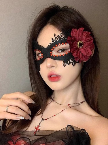 Lace Masquerade Mask Eye Patch Half Face Cosplay Masks Eyeshade Sexy Eye Mask * - Picture 23 of 26