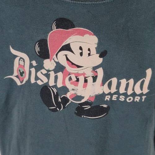 Disney Parks Disneyland Resort Santa Mickey Mouse Christmas Shirt Child/Youth S - Picture 2 of 10