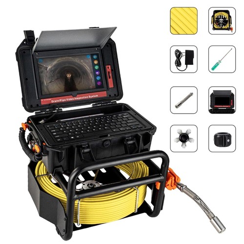 Sewer Camera 50m/165ft Meter Marker Cable and DVR Pipe Inspection Camera