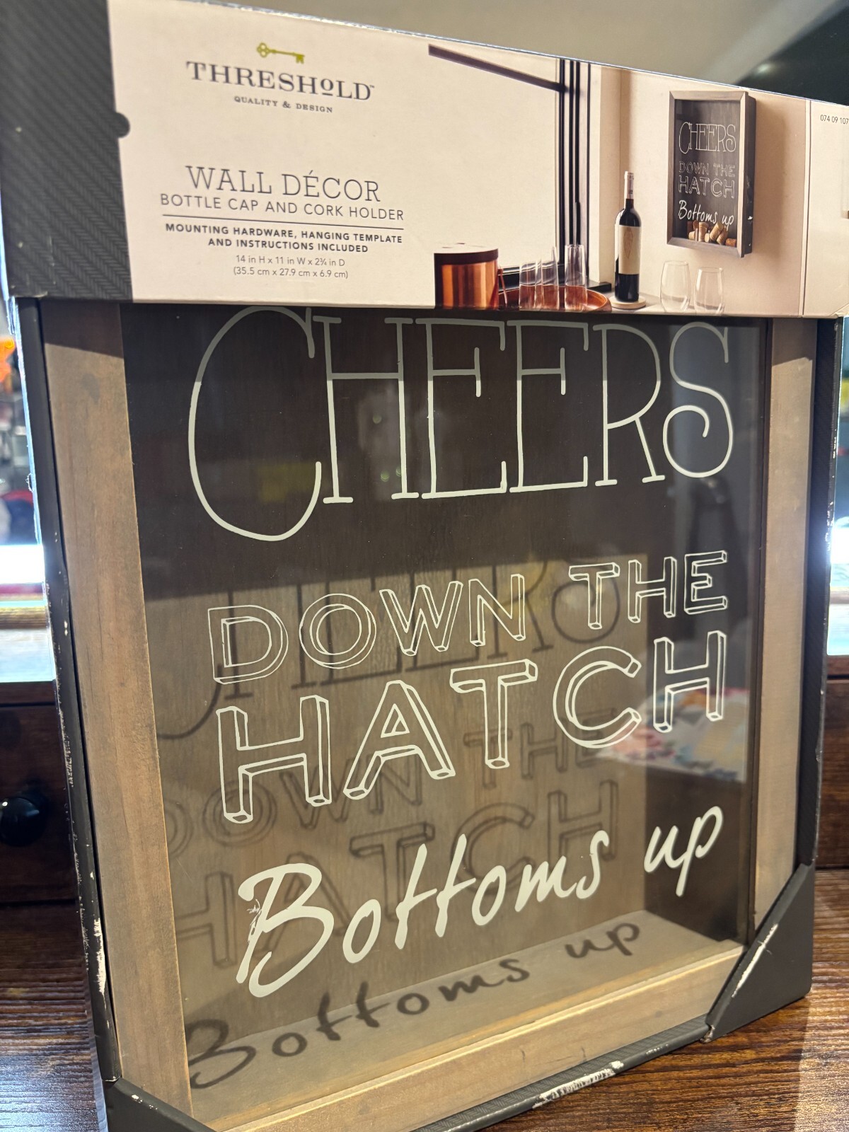 Wall Decorations Wine Cork and Bottle Top Holder, holds unto 10lbs