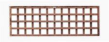 Flat Top 4" Gap Trellis Garden Fence Panel (Chestnut Brown)